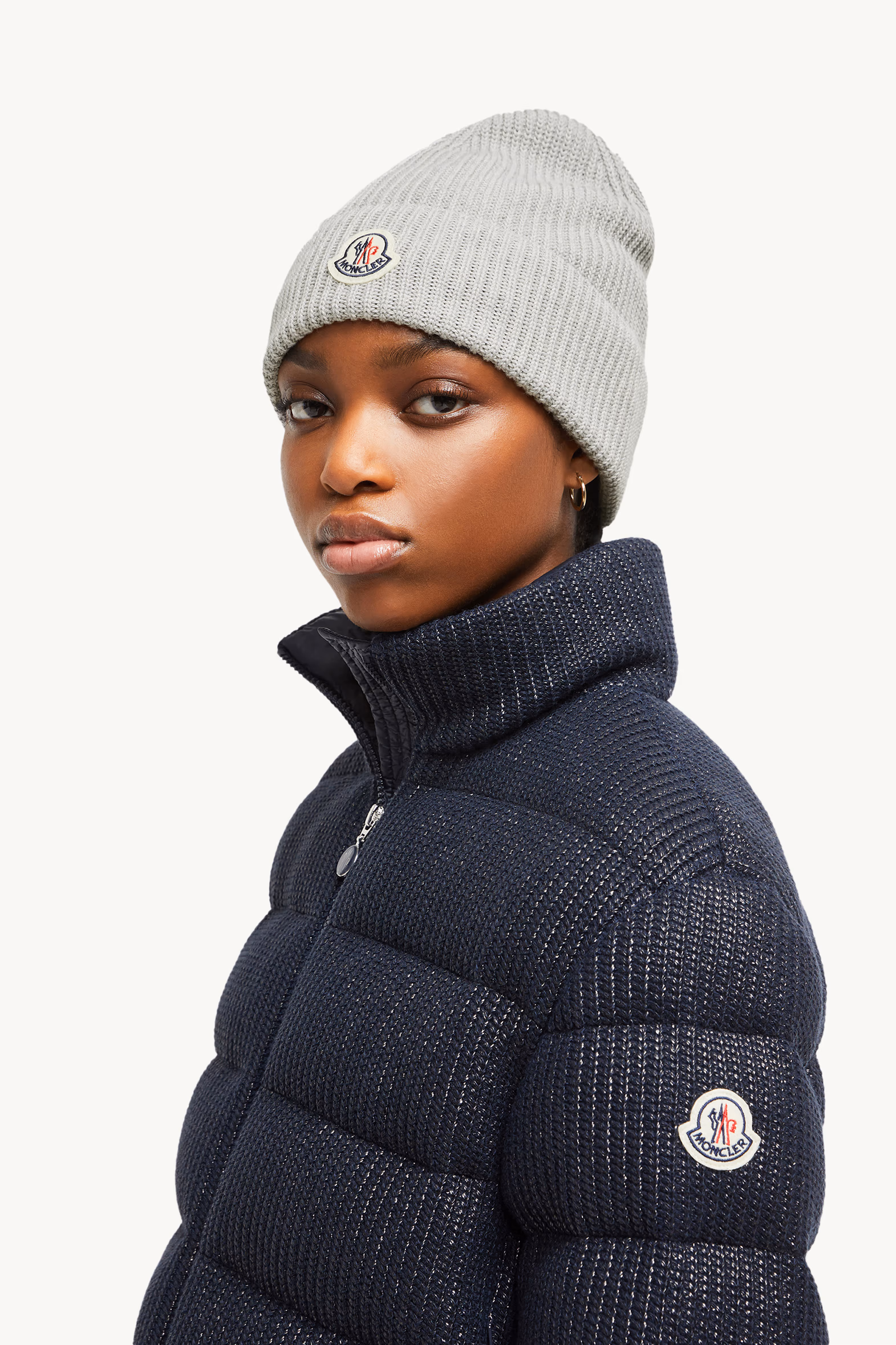 Gorro de algodón Hombre Gris Moncler 5